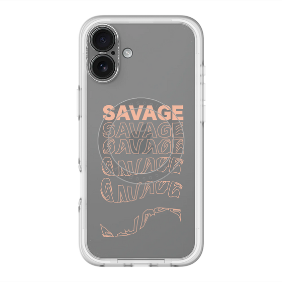 スリムプロテクションプレミアムケース with MagSafe［ SAVAGE Orange ］