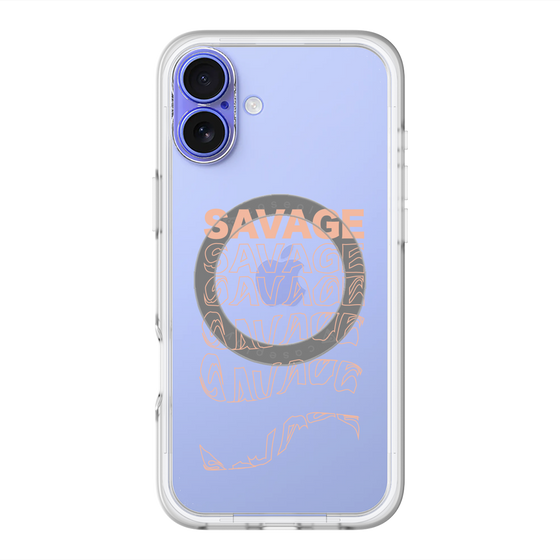 スリムプロテクションプレミアムケース with MagSafe［ SAVAGE Orange ］