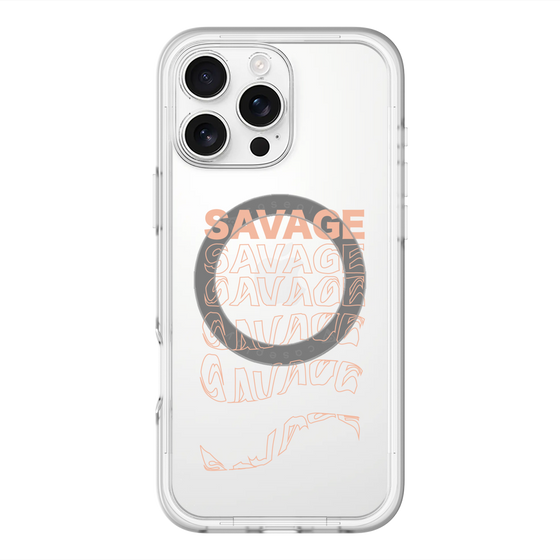スリムプロテクションプレミアムケース with MagSafe［ SAVAGE Orange ］