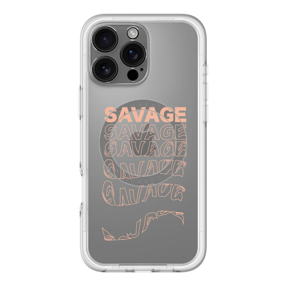 スリムプロテクションプレミアムケース with MagSafe［ SAVAGE Orange ］