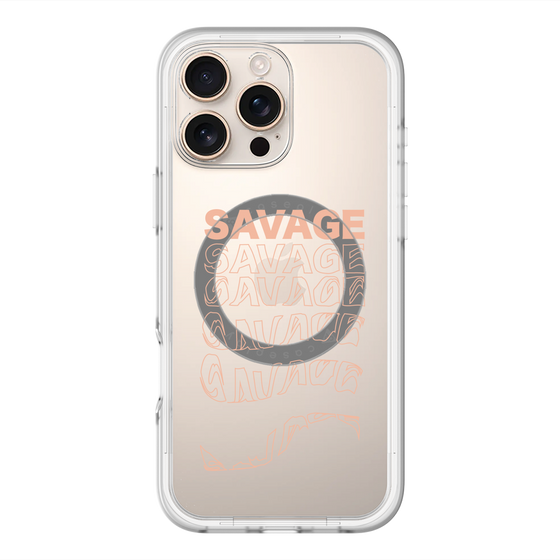 スリムプロテクションプレミアムケース with MagSafe［ SAVAGE Orange ］