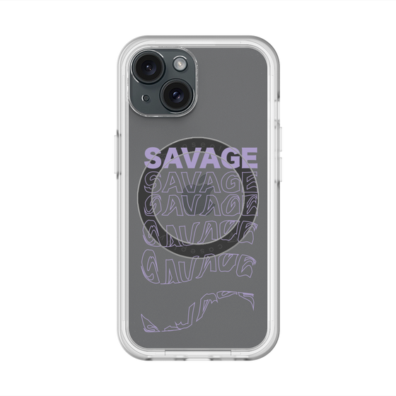 スリムプロテクションプレミアムケース with MagSafe［ SAVAGE Purple ］
