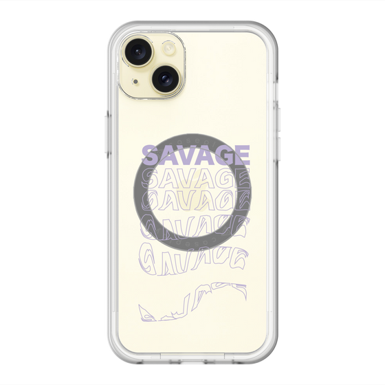 スリムプロテクションプレミアムケース with MagSafe［ SAVAGE Purple ］