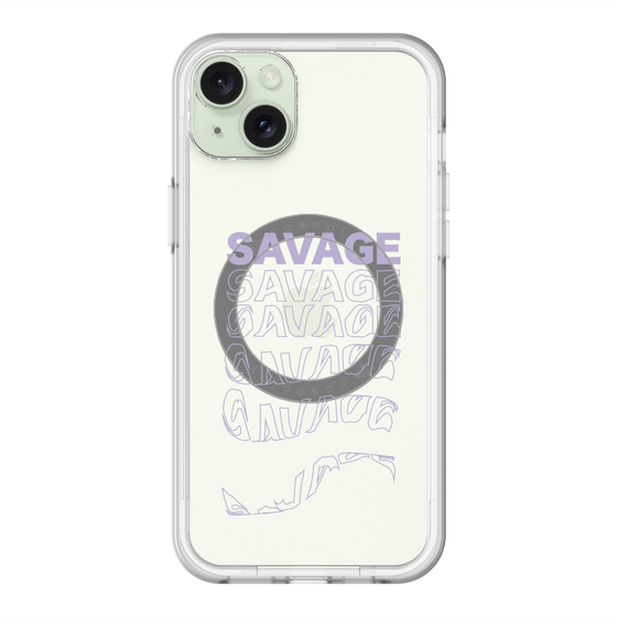 スリムプロテクションプレミアムケース with MagSafe［ SAVAGE Purple ］