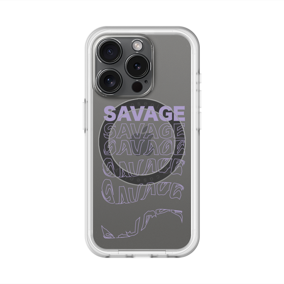 スリムプロテクションプレミアムケース with MagSafe［ SAVAGE Purple ］