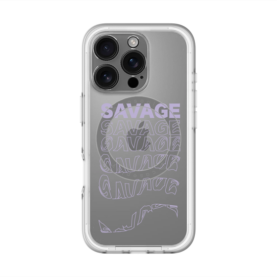 スリムプロテクションプレミアムケース with MagSafe［ SAVAGE Purple ］