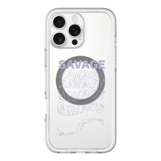 スリムプロテクションプレミアムケース with MagSafe［ SAVAGE Purple ］
