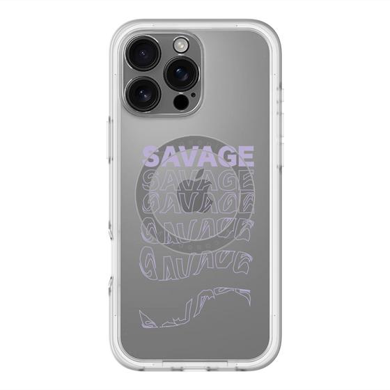 スリムプロテクションプレミアムケース with MagSafe［ SAVAGE Purple ］