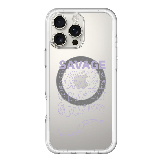スリムプロテクションプレミアムケース with MagSafe［ SAVAGE Purple ］