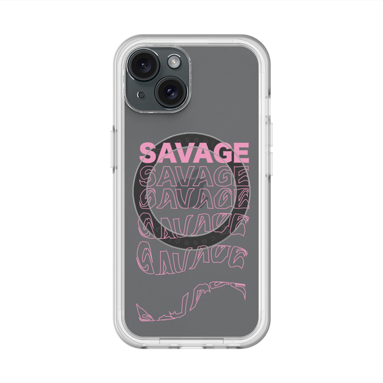 スリムプロテクションプレミアムケース with MagSafe［ SAVAGE Pink ］