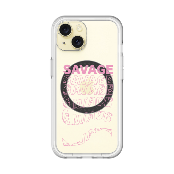 スリムプロテクションプレミアムケース with MagSafe［ SAVAGE Pink ］