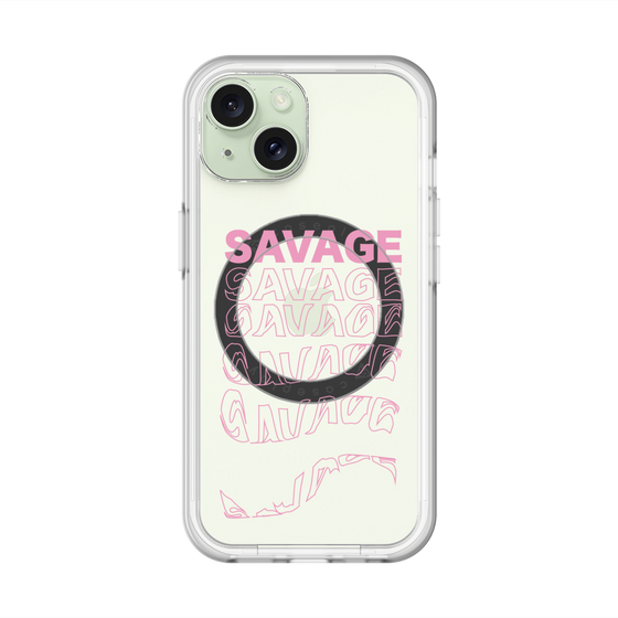 スリムプロテクションプレミアムケース with MagSafe［ SAVAGE Pink ］