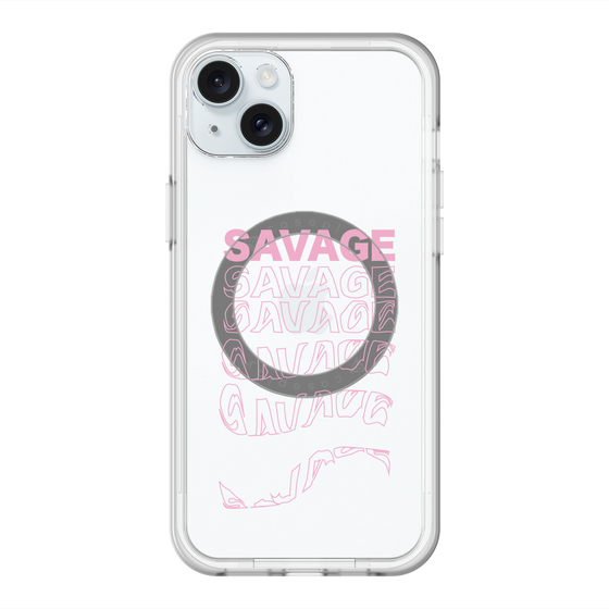 スリムプロテクションプレミアムケース with MagSafe［ SAVAGE Pink ］
