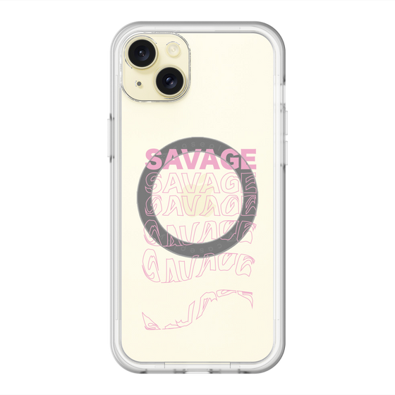 スリムプロテクションプレミアムケース with MagSafe［ SAVAGE Pink ］