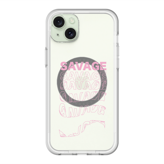 スリムプロテクションプレミアムケース with MagSafe［ SAVAGE Pink ］
