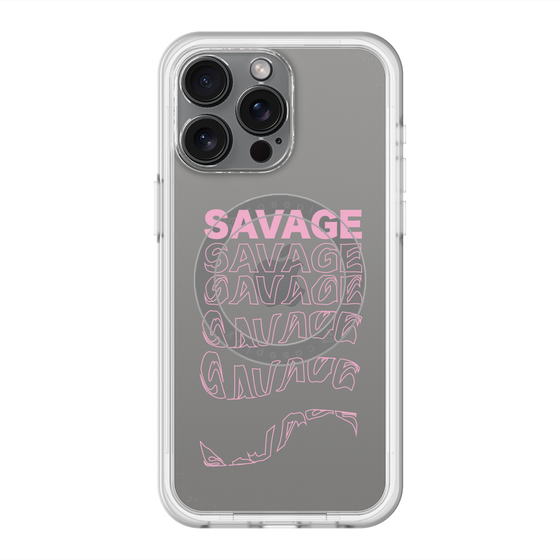 スリムプロテクションプレミアムケース with MagSafe［ SAVAGE Pink ］