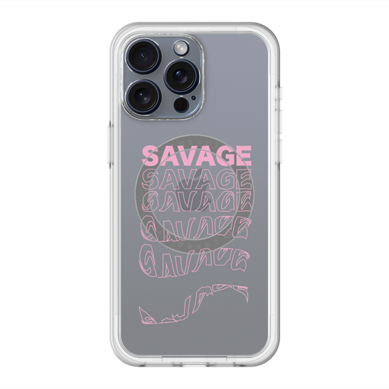 スリムプロテクションプレミアムケース with MagSafe［ SAVAGE Pink ］
