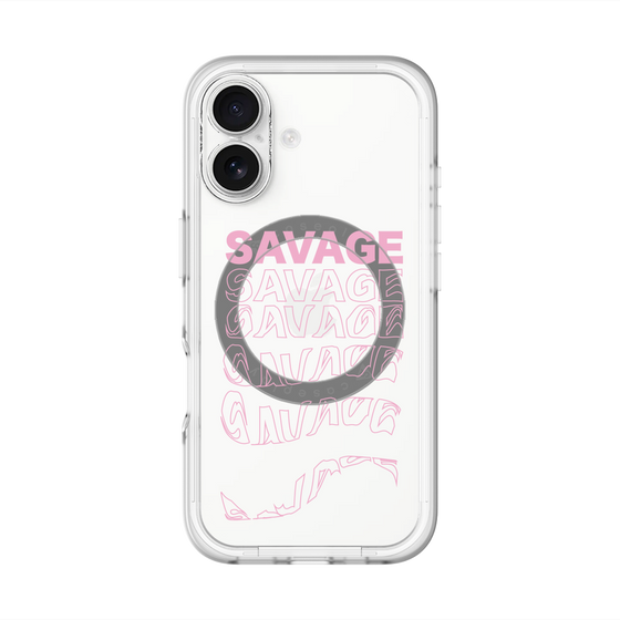 スリムプロテクションプレミアムケース with MagSafe［ SAVAGE Pink ］