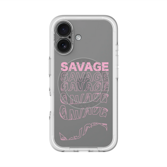 スリムプロテクションプレミアムケース with MagSafe［ SAVAGE Pink ］