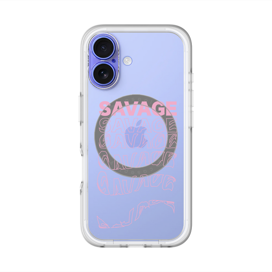 スリムプロテクションプレミアムケース with MagSafe［ SAVAGE Pink ］