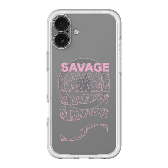 スリムプロテクションプレミアムケース with MagSafe［ SAVAGE Pink ］