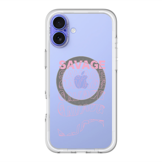 スリムプロテクションプレミアムケース with MagSafe［ SAVAGE Pink ］
