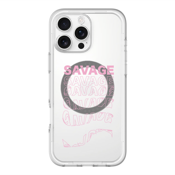 スリムプロテクションプレミアムケース with MagSafe［ SAVAGE Pink ］