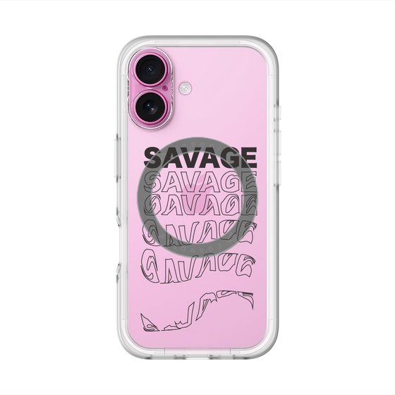 スリムプロテクションプレミアムケース with MagSafe［ SAVAGE Black ］