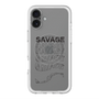 スリムプロテクションプレミアムケース with MagSafe［ SAVAGE Black ］