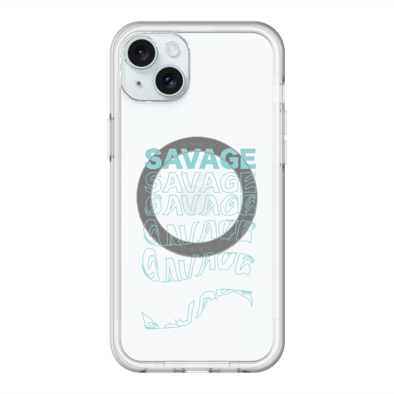 スリムプロテクションプレミアムケース with MagSafe［ SAVAGE Blue ］