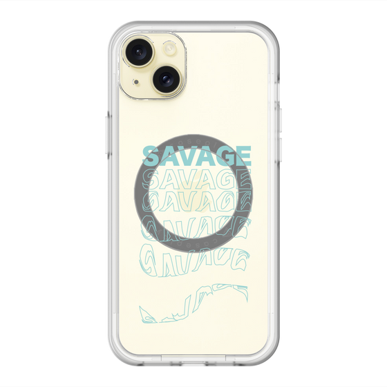 スリムプロテクションプレミアムケース with MagSafe［ SAVAGE Blue ］
