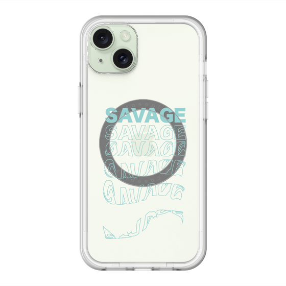 スリムプロテクションプレミアムケース with MagSafe［ SAVAGE Blue ］