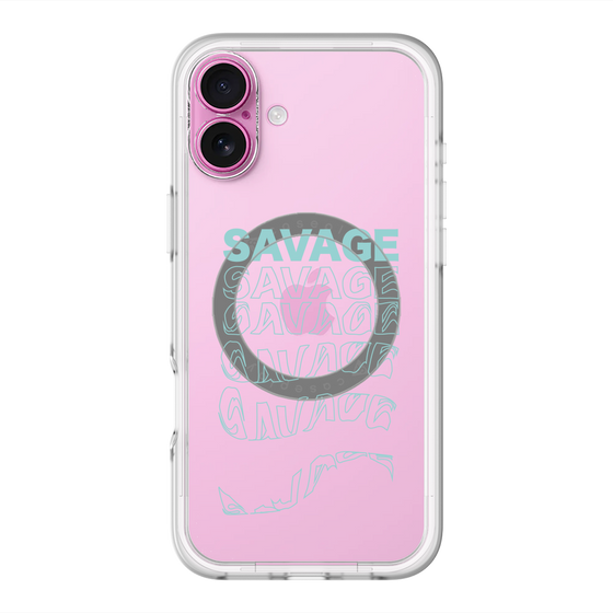 スリムプロテクションプレミアムケース with MagSafe［ SAVAGE Blue ］