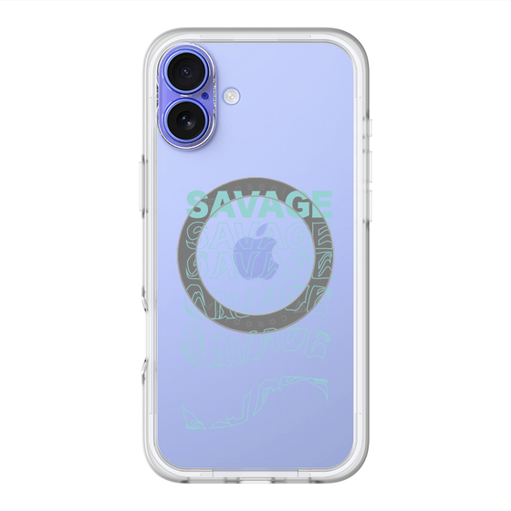 スリムプロテクションプレミアムケース with MagSafe［ SAVAGE Blue ］