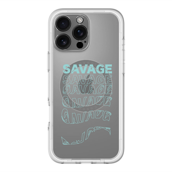 スリムプロテクションプレミアムケース with MagSafe［ SAVAGE Blue ］