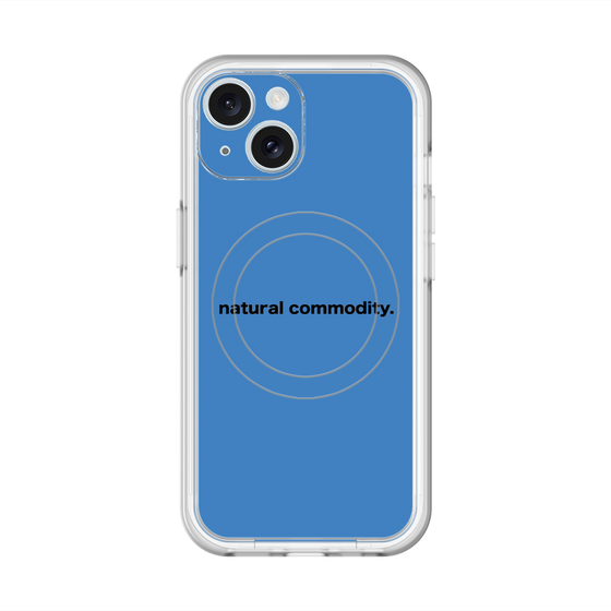 スリムプロテクションプレミアムケース with MagSafe［ NATURAL COMMODITY Blue ］