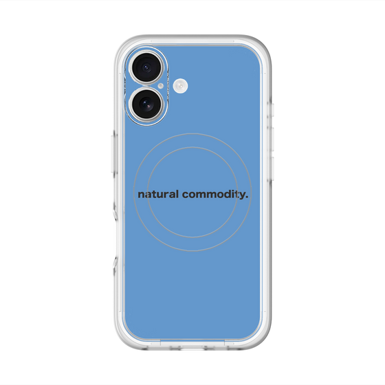 スリムプロテクションプレミアムケース with MagSafe［ NATURAL COMMODITY Blue ］