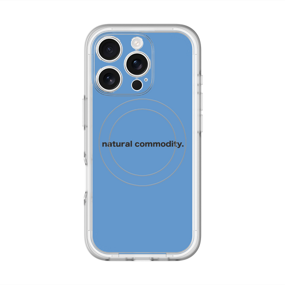 スリムプロテクションプレミアムケース with MagSafe［ NATURAL COMMODITY Blue ］
