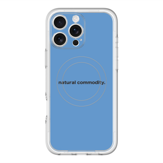 スリムプロテクションプレミアムケース with MagSafe［ NATURAL COMMODITY Blue ］