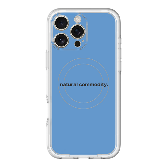 スリムプロテクションプレミアムケース with MagSafe［ NATURAL COMMODITY Blue ］