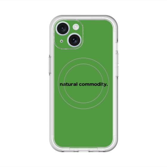 スリムプロテクションプレミアムケース with MagSafe［ NATURAL COMMODITY Green ］