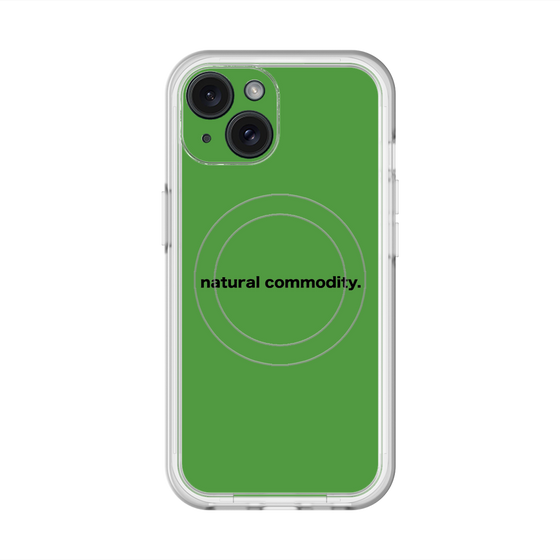 スリムプロテクションプレミアムケース with MagSafe［ NATURAL COMMODITY Green ］