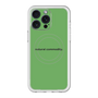 スリムプロテクションプレミアムケース with MagSafe［ NATURAL COMMODITY Green ］
