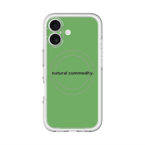 スリムプロテクションプレミアムケース with MagSafe［ NATURAL COMMODITY Green ］