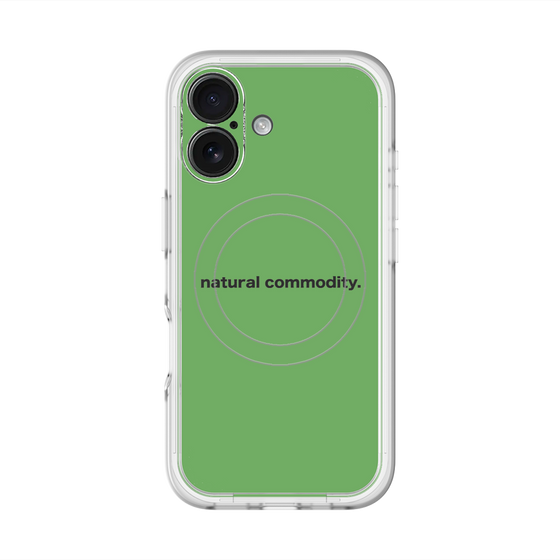 スリムプロテクションプレミアムケース with MagSafe［ NATURAL COMMODITY Green ］