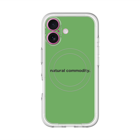 スリムプロテクションプレミアムケース with MagSafe［ NATURAL COMMODITY Green ］