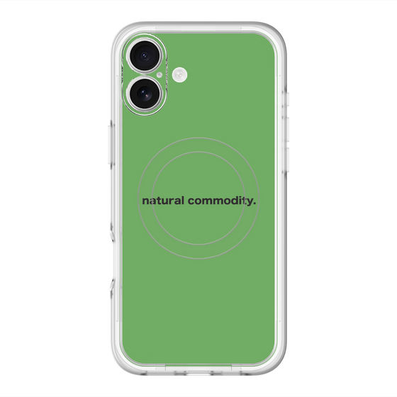 スリムプロテクションプレミアムケース with MagSafe［ NATURAL COMMODITY Green ］