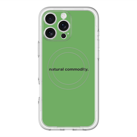 スリムプロテクションプレミアムケース with MagSafe［ NATURAL COMMODITY Green ］