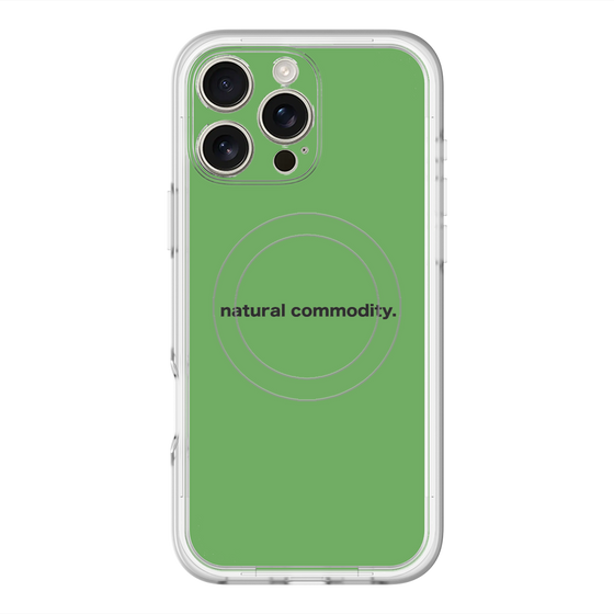 スリムプロテクションプレミアムケース with MagSafe［ NATURAL COMMODITY Green ］