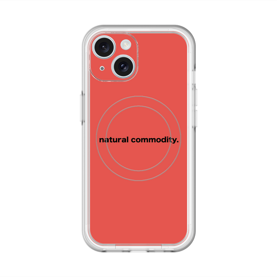 スリムプロテクションプレミアムケース with MagSafe［ NATURAL COMMODITY Red ］